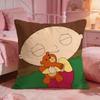 Family GGuys Funny Anime Cushion Cover Premium Comfort Reversible Pillow Cove Two In One Design For Any Room  Car Interior