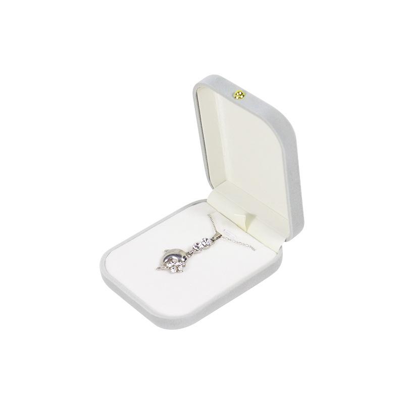 Flanelová úložná krabička na šperky na prsteny, náušnice, náhrdelníky, přívěsky a náramky