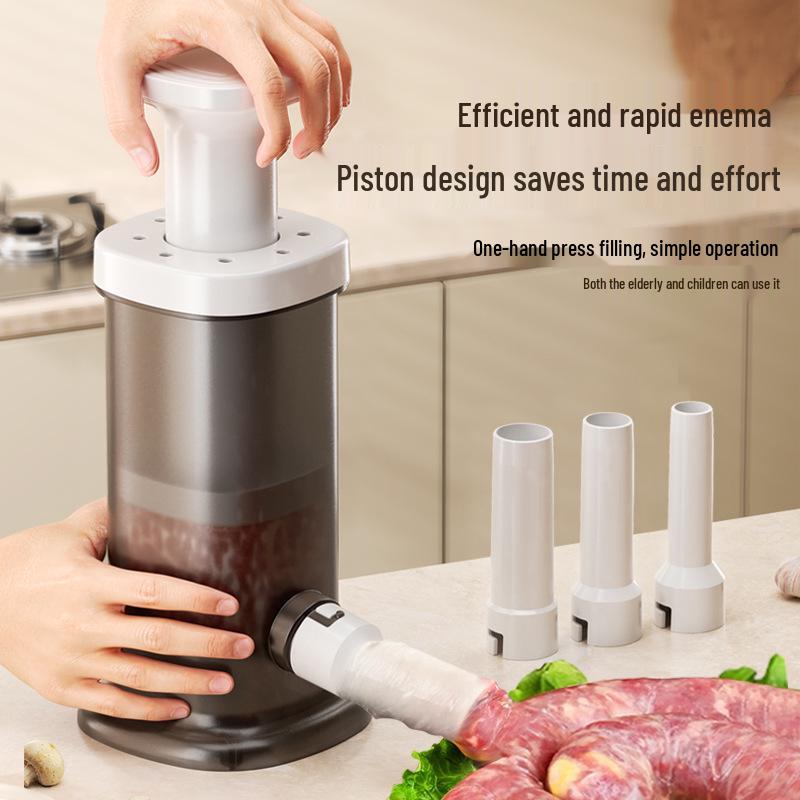 Manual Household Sausage Stuffer and Casing Tool