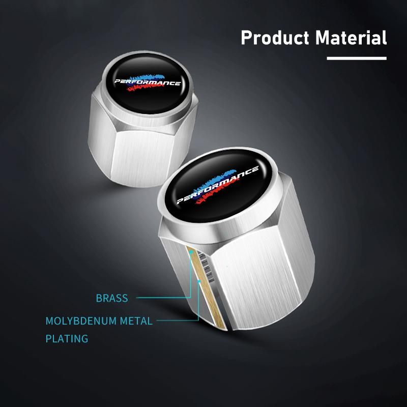 Car Wheel Air Stem Cover Tire Valve Leak Proof Cap Auto Accessories For BMW E91 E92 E93 E60 F10 F30 E39 E36 E87 X3 X5 X7 E46 E90