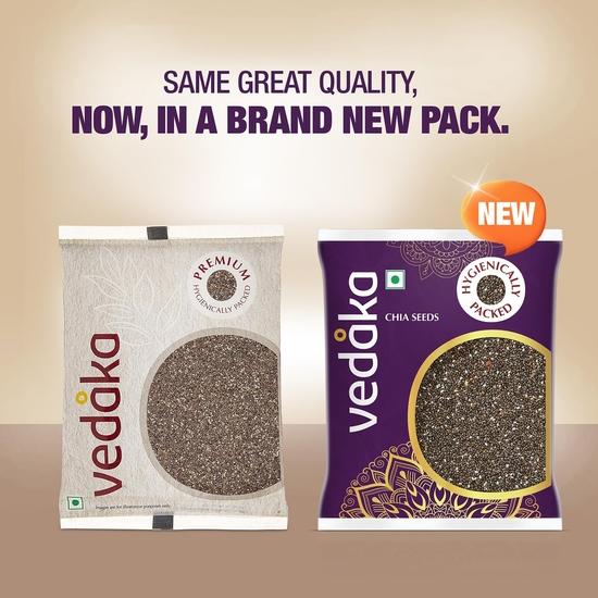 Vedaka Premium Raw Chia Seeds |Calcium and Protein Rich Seeds | 200g