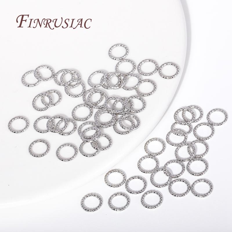 18K Goldplattierte Legierung Metall Runde Verdrehte Geschlossene Ringverbinder Für DIY Schmuckherstellung Zubehör Zubehör