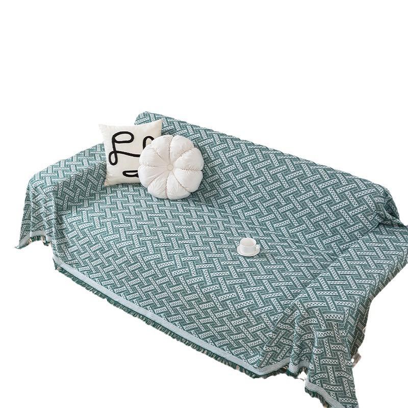 Nordic Ins Wind Summer Universal Cover Cloth Full Cover Single Three-person Sofa Cushion Cover Cover Blanket Four-season Universal Sofa Towel