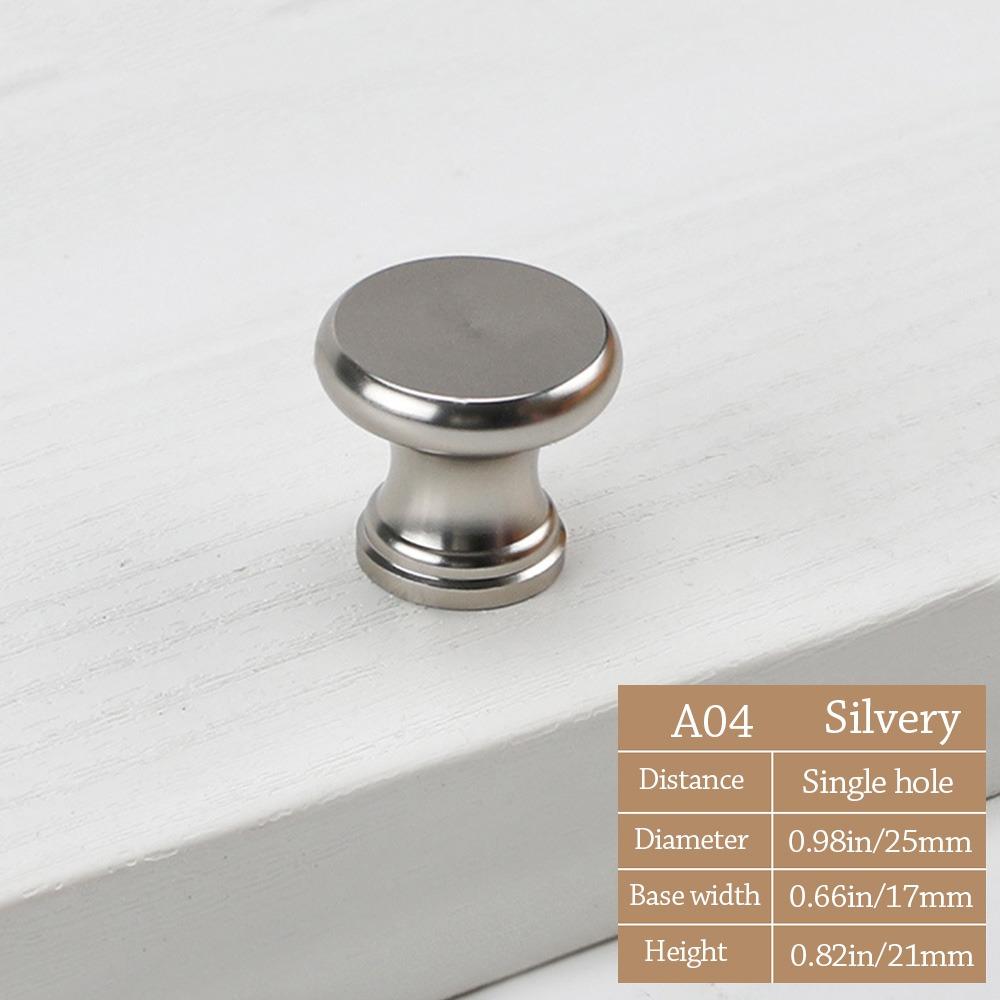 Gold Cupboard Knob Round Drawer Door Handle Simple Cabinet Drawer Knob  for Home