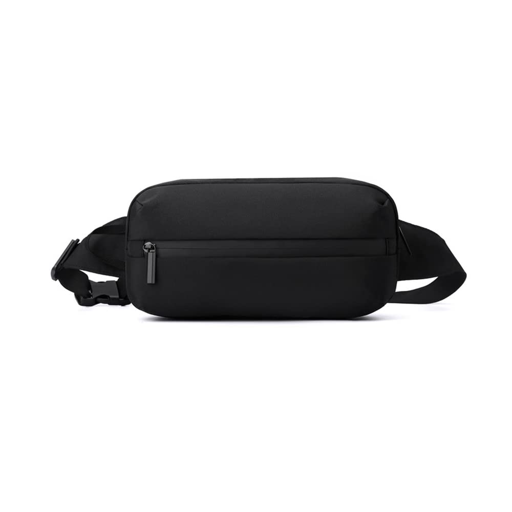 Whatna Taška přes rameno, crossbody, hrudní, velká, unisex, pánská, taška, taška přes jedno rameno, taška, kapacita, lehká, (Černý A)