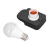 LED Bulb with Battery Adapter 700LM 7W E27 Cordless Lamp Bulb Portable Work Bulb 12‑60V