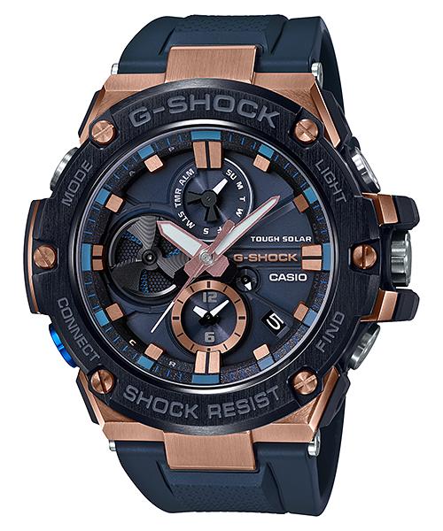 Casio Men's Stainless Steel 200M Water Resistant Analog Shock Resistant Quartz Watch GST-B100G-2A