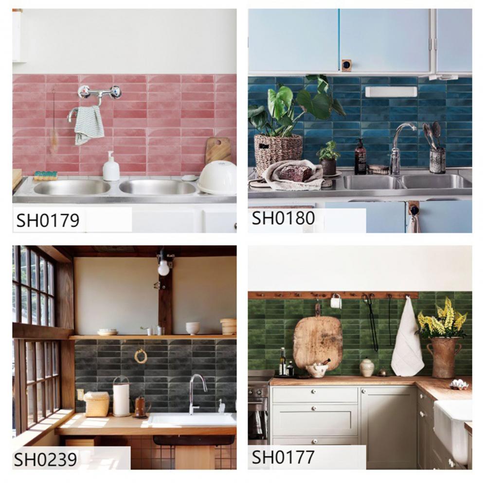 Self-adhesive Tile Stickers Wall Tile Stickers Waterproof Self Adhesive 3d Tile Wall Stickers for Kitchen Bathroom Room