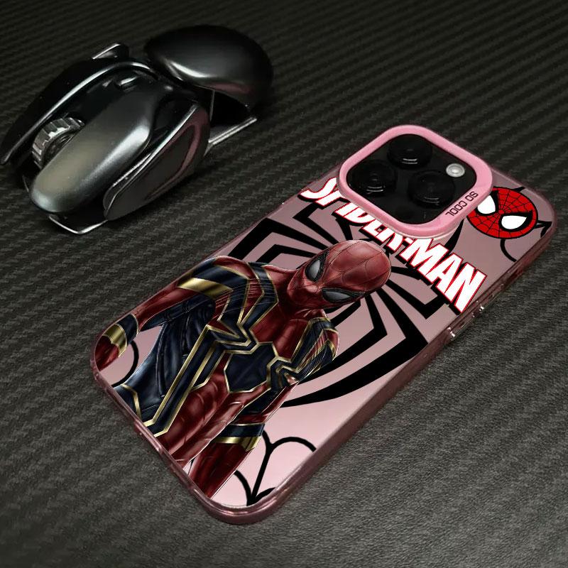Spiderman Marvel Spider Man Telefoonhoesje Voor iPhone 11 12 13 14 15 16 17 Pro Max 16e 17E 17 Air Plus 13 Mini Schokbestendige Achterkant