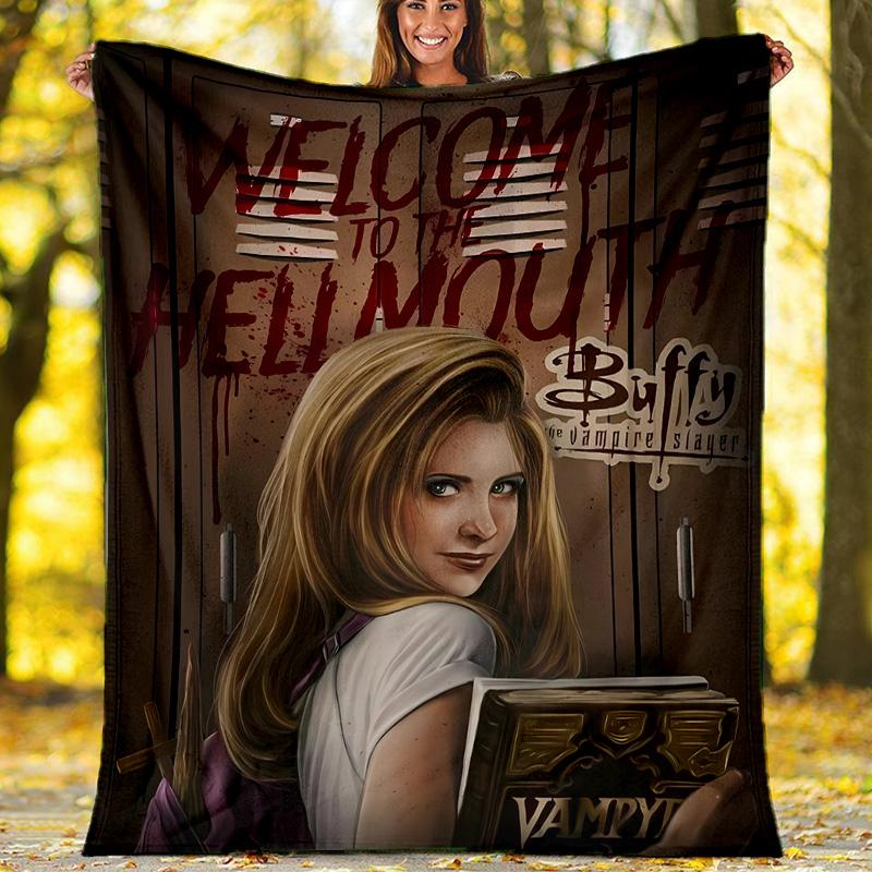 Buffy the Vampire Slayer1 Printed Throw Blanket—lightweight,soft,warm;versatile Blanket for All Seasons—perfect As &air-conditioning Throw,nap Blanket