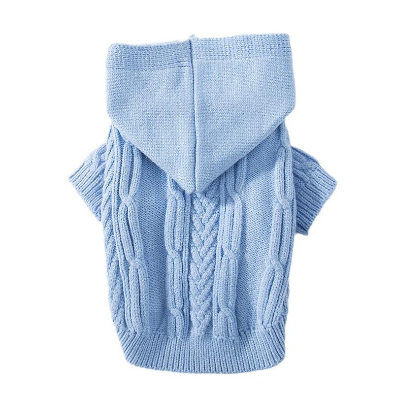 Cat clothes hooded double hairball two feet autumn and winter warm sweater into cat puppy cat anti-hair loss pet clothing