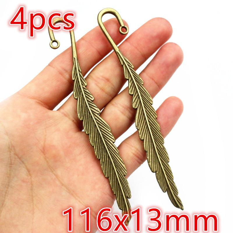 3-50pcs Alloy Metal Feather Charms Pendant for Necklace Keychain Earrings DIY Jewelry Making Accessories Findings
