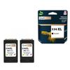 336XL Made In France, 2 Remanufactured Ink Cartridges for HP 336 XL Black C9362EE Compatible Photosmart 2570 2575 2710 8150 C