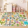Children Traffic Road Play Living Room Carpet Decoration Home Non-slip Soft Rug Bedroom Bedside Foldable Plush Floor Mat Tatami