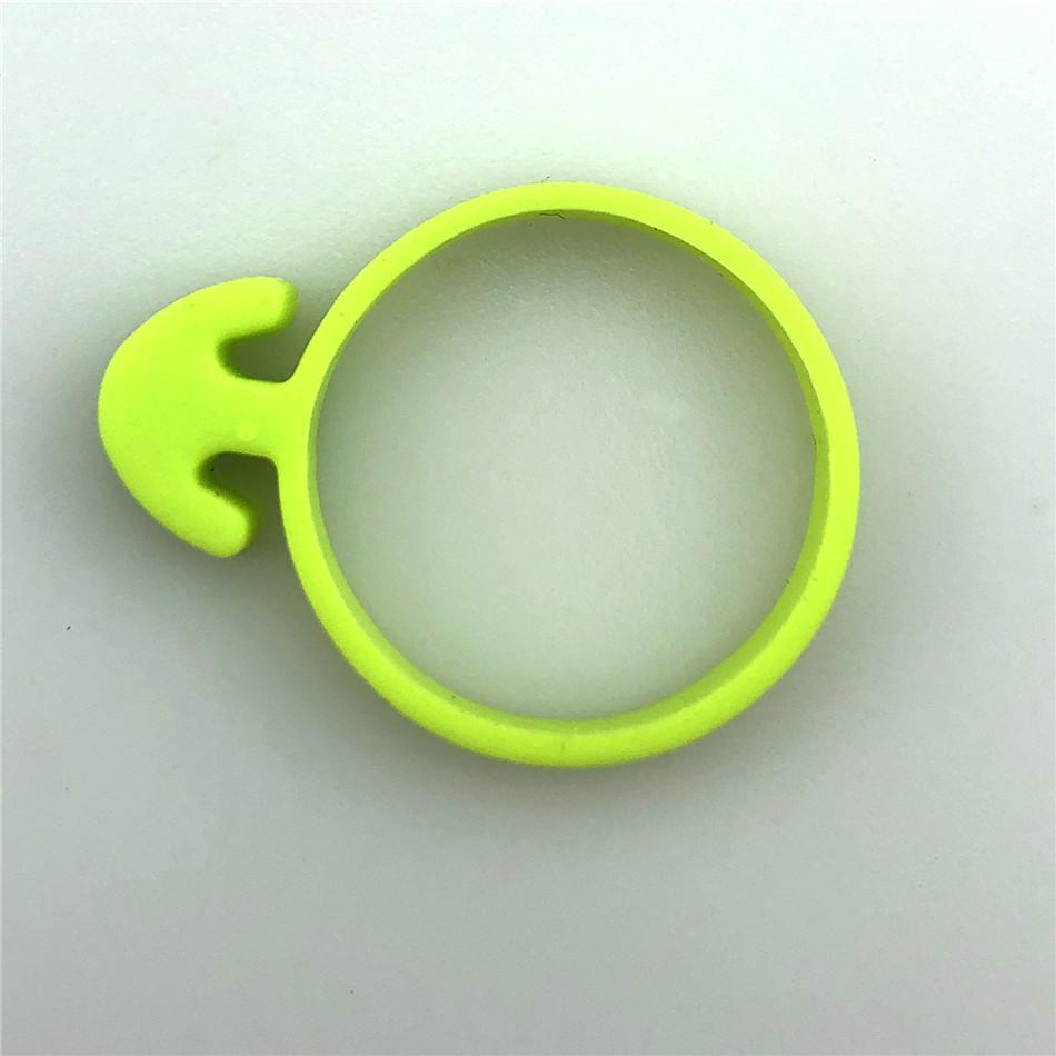 

10PCS Silicone Retaining Ring Holder Pastry Bags Cable Tie Sealing Ring Fix 10 Decorative Flower Bag Retaining Ring Cake Tools світло-зелений колір