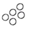 5PCS Zinc Alloy Round Carabiner Spring Snap Clips Hook Keychain Keyring Buckle