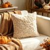 Pumpkin Pattern Cushion Covers Embroidered Decorative Pillowslip Pillowcases  Office Decoration