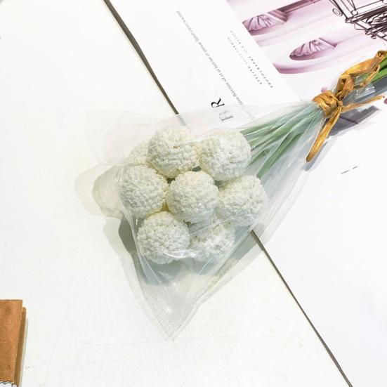 Yousheng Artificial Flower Ball Realistic UV Resistant Fake Chrysanthemums Ball Wedding Party Indoor Outdoor Table Centerpiece Faux Dandelion