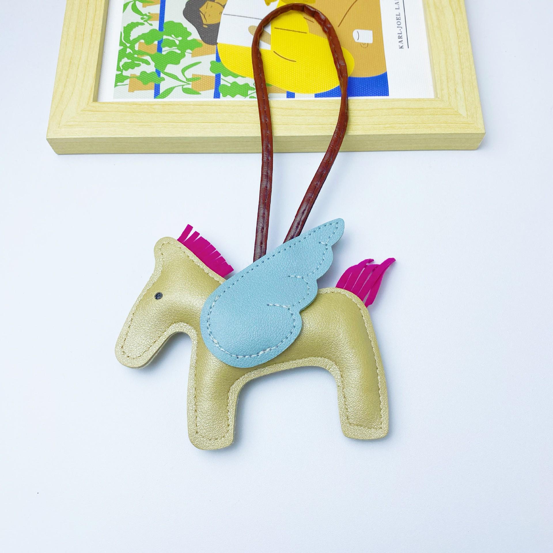 

Подвеска-брелок для автомобиля в виде сумки-подвески Pegasus Tassel из искусственной кожи в стиле Douyin