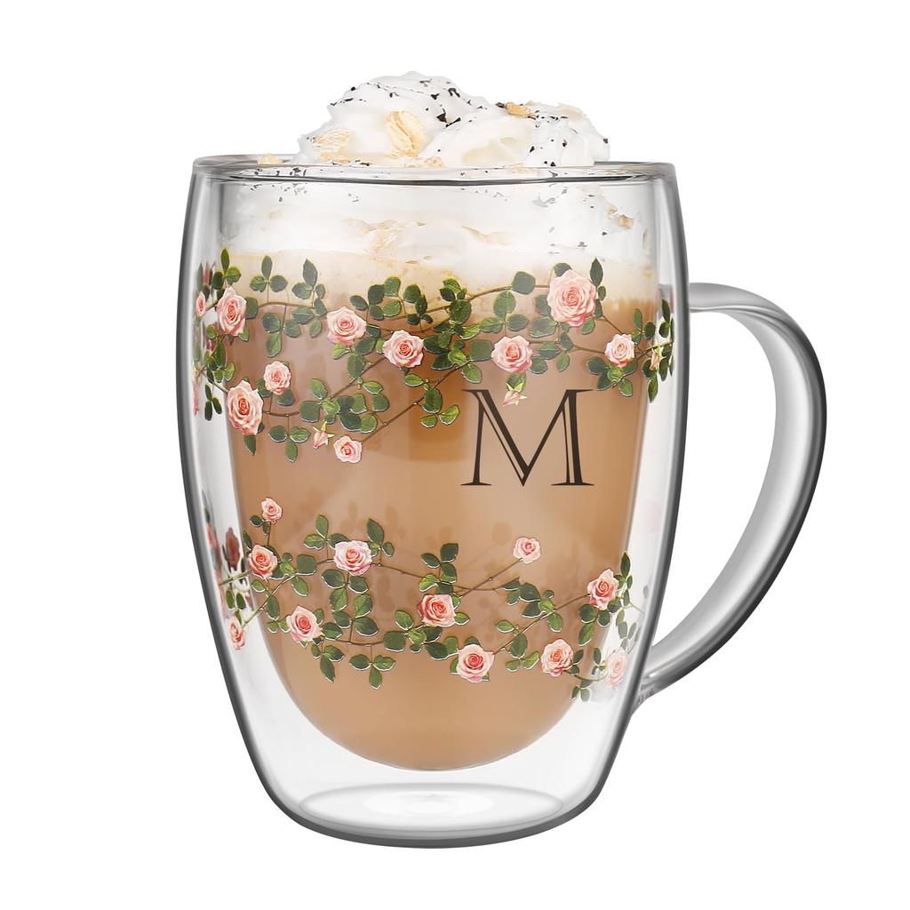 coffee perfect as a birthday gift for Personalized with it keeps hot or cold drinks hot and features a stylish floral a hand and a message Comes in a