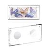 Acrylic Stamps Holder Clear Magnetic Closures Dustproof Coin Display Case Dollar Bill Currency Frame For Home Office