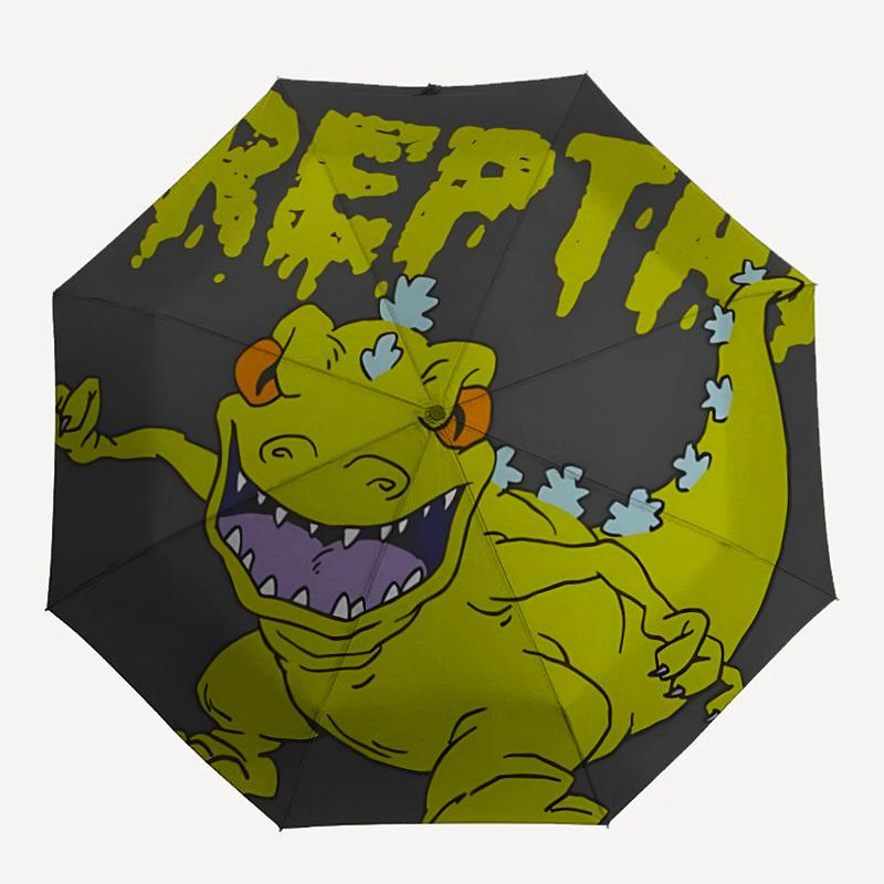 

Rugrats Go Wild Automatic Umbrella - Foldable with 8 Iron Ribs, Portable for Outdoor, Gift, Outdoor Umbrell, Playful Accessory, Durable High