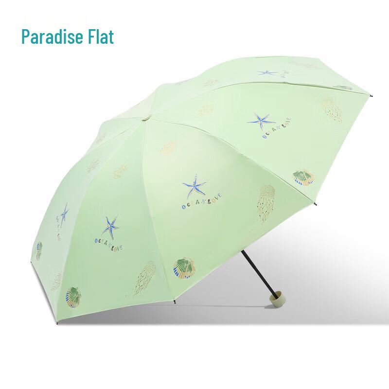 Paradise Black UV Protection Folding Umbrella