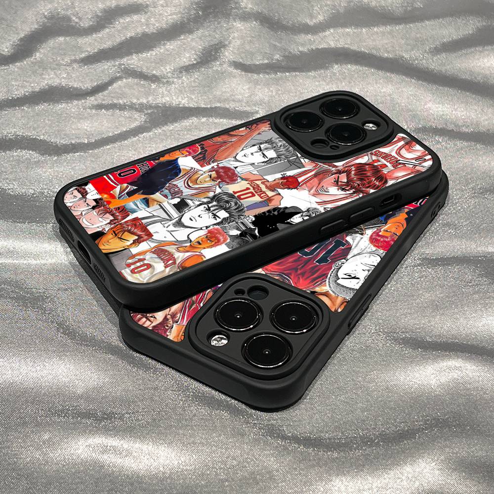 Japanese S-SLAM D-DUNK Phone Case For IPhone 17 16 15 13 11 12 14 Pro Max Plus Silicone Cover Shell