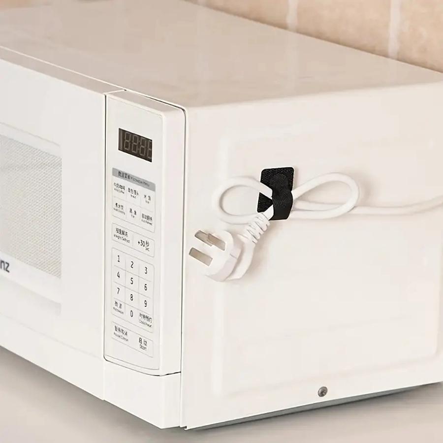 10/20 Stück wiederverwendbare Kabelbinder zur Befestigung von Kabel-Organizern, Kabel-Seilhaltern, selbstklebend, verstellbare Kabel-Organizer-Gurte, Schreibtisch-Management