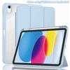 Custodia per iPad con Portapenne Tri-Fold Acrilica Trasparente Posteriore Smart Cover per iPad 11ª Generazione 11 pollici A16