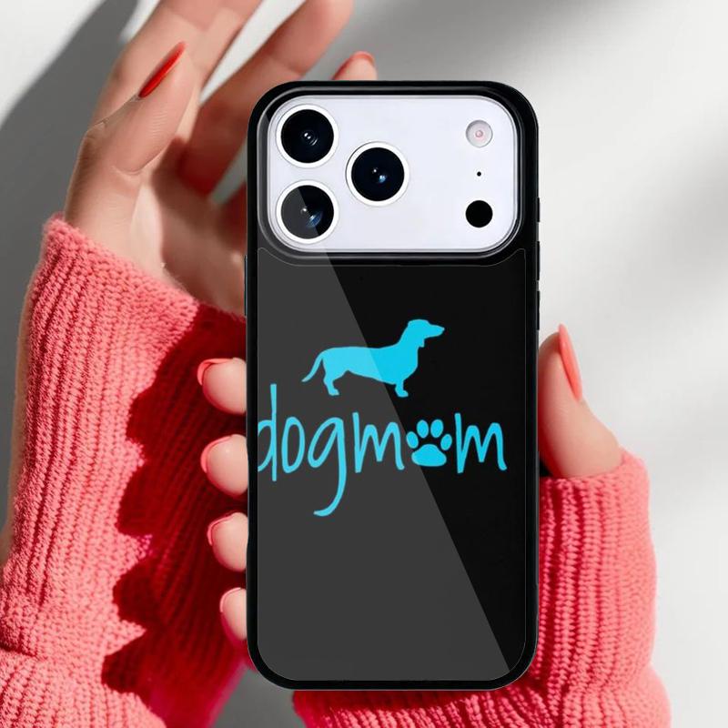Dackel Hunde Mama Handyhülle für iPhone 17 16 15 14 13 Pro Max Rückabdeckung für 12 11 Pro Coque