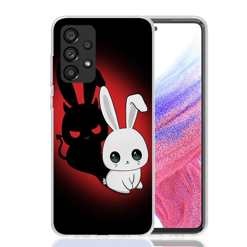Angel Wings Devil Bad Phone Case For Samsung Galaxy A52 A32 A22 A12 A02S A50S A30S A51 A31 AA71 Note 20 Ultra 10 S10 Plus Galaxy