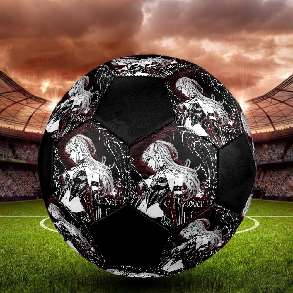 Pallone da Calcio Colorato Cucito a Macchina PVC Misura 5 Pronto per Allenamento di Squadra e Competizione Resistente Alto Rimbalzo Raffreddamento Regalo Sportivo
