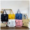 Canvas Tote Bag For Women Large Capacity Casual Shoulder Crossbody Urban Style