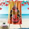 Sunderland Association Football Club Custom Name Print Beach Towel Large Soft Quick Dry Towel For Beach Camping Swimming
