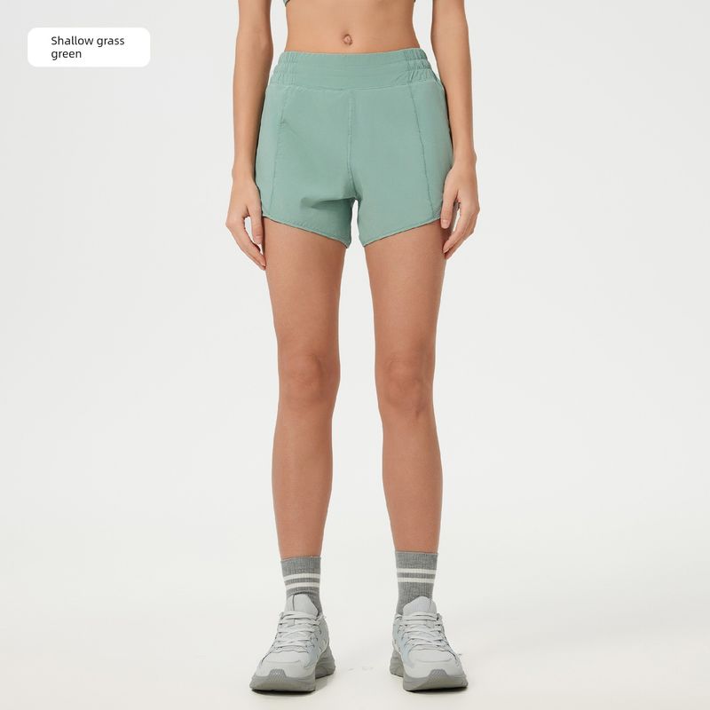 Shishi City Quality Clothing Co., Ltd. Summer Cool Feeling Quick-Drying High Waist Track Shorts Women's Lined Fitness Pants Light