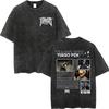 Vintage Washed Rapper Tiago PZK Merch Tshirt High Quality Fashion Short Sleeve Tshirts Men Women Casual Loose Cotton T Shirts