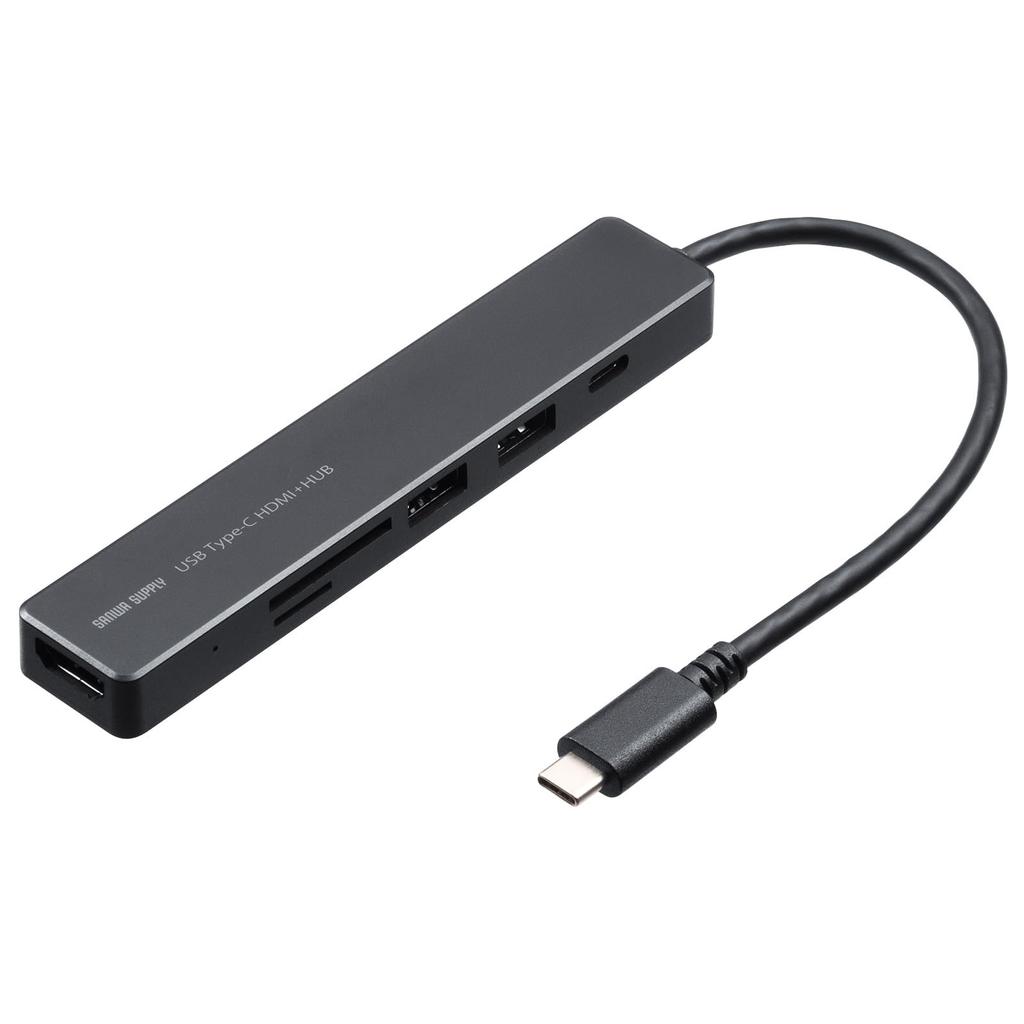 Sanwa Supply USB Docking Hub with HDMI Port USB-5TCHC26BK Type-C