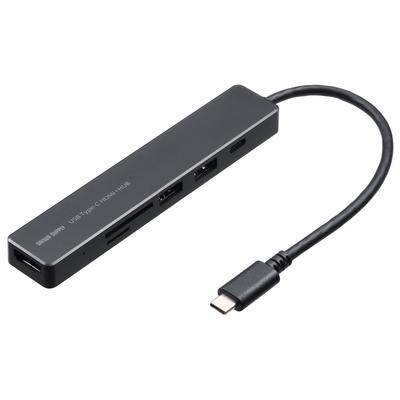 Sanwa Supply Hub dokujący USB z portem HDMI USB-5TCHC26BK Typ-C