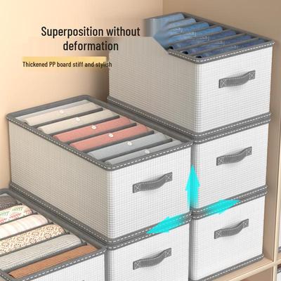 Foldable Large-Capacity Wardrobe Storage Box with Drawer Organizer