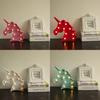 Adorable Cute Unicorn Head Led Letter Table Lamp Perfect For Children's Room Decor