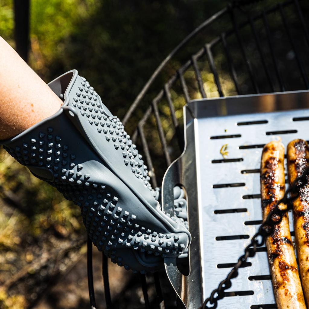 Silikonowa rękawica szara KINGHOFF KH-1901