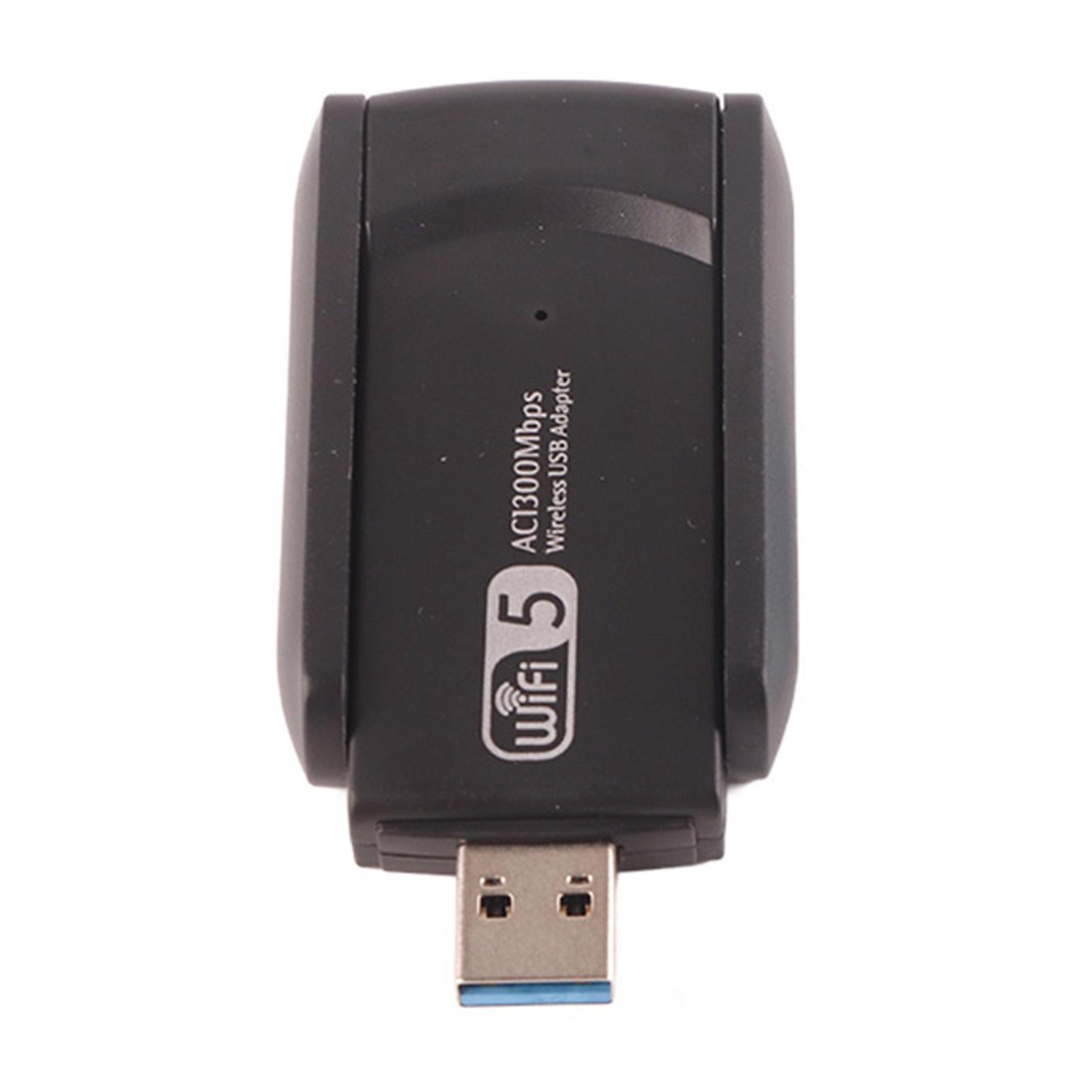 

Двоантенний USB 3.0 WiFi бездротовий адаптер мережева карта 1300 Мбіт/с з диском