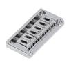 6 String Electric Guitar Bridge Kit Brass Through Body Non Tremolo Guitar Bridge with Wrench for St