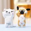 Toy Plush Cat Dog Plush Keychains Pp Cotton Stuffed Plush Toy Bag Hanging Doll