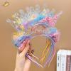 Cat Ears Quicksand Hair Band Crown Rabbit Ears Children's Hair Accessories Students Share Kindergarten Prizes Sequined Elements