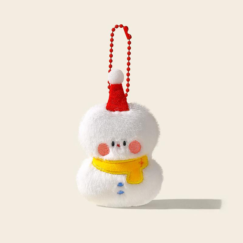 Christmas Plush Santa Claus Wreaths Snowman Stockings Reindeer Decorations Christmas Tree Ornaments, Small Dolls