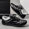 Men's casual sports shoes, flat, anti-slip, fashionable and casual breathable leather shoes for spring and autumn