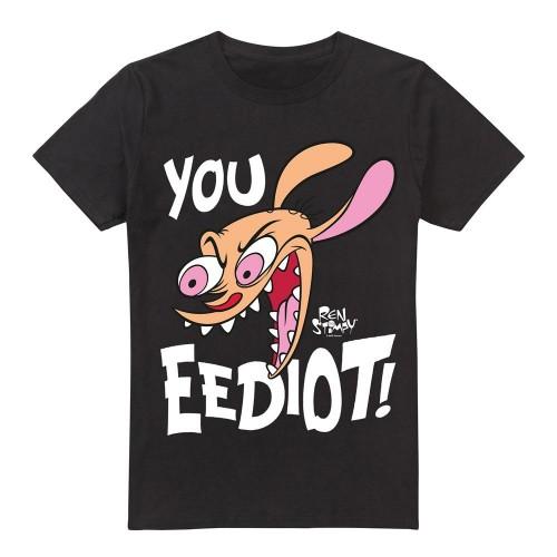 Ren & Stimpy Mens You Eediot! T-Shirt