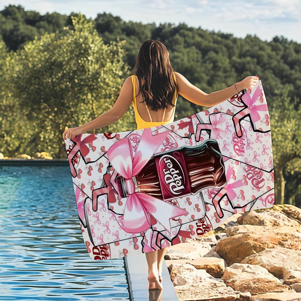 D-Dr Pepper Towel Quick Drying Beach Towels Are Suitable For Swimming Pools Camping Yoga And The Gym